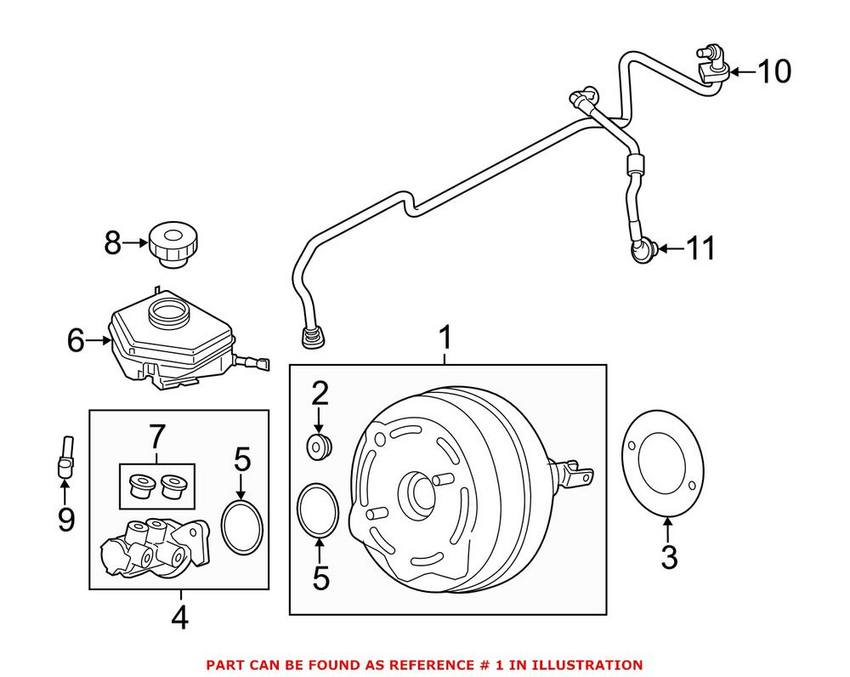 BMW Brake Booster 34337849876